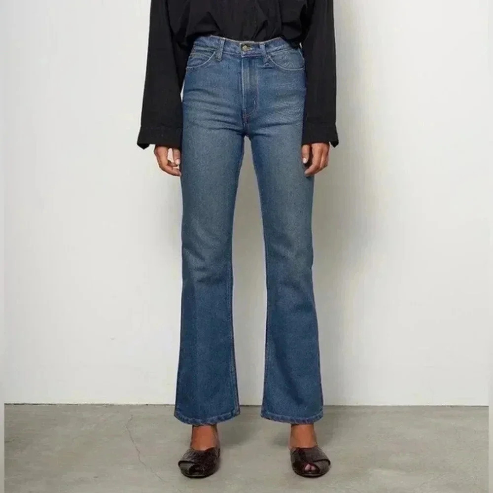 B SIDES LENI HIGH FLARE SLIM JEANS